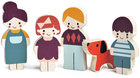 Набір фігурок Mentari Dollhouse Figures Family With Dog (0191856076513)