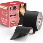 Кінезіо тейп для грудей Mighty-X Boob Tape - 5 см х 5 м Кінезіотейп - The Best USA Kinesiology Tape Чорний