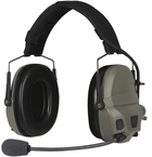 Активные наушники Ops-Core AMP Communication Headset-Connectorized. Верхний держатель. Ranger Green