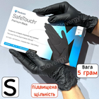 ПЛОТНЫЕ нитриловые перчатки Medicom SafeTouch Advanced Premium Black размер S черного цвета 100 шт