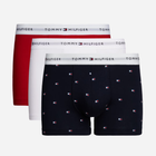 Zestaw majtek boxer męski Tommy Hilfiger UM0UM02768 L 3 szt Czarny/Biały/Czerwony (8720637184974)