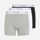 Zestaw majtek boxer męski Calvin Klein 000NB3964A M 3 szt Szary/Biały/Czarny (8720639723096)