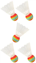 Набор нейлоновых воланов для бадминтона Newt Badminton Shuttlecock 5 шт Белые (NE-BD-003W)