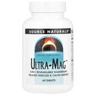 Магний, Source Naturals, Ultra-Mag ™, 60 таблеток