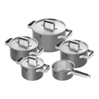 Набор кастрюль Zwilling Pure из 5 предметов серый нержавеющая сталь для индукции