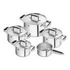 Набор кастрюль Zwilling Pure из 5 предметов серебристый нержавеющая сталь для индукции