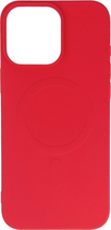 Панель Hurtel Liquid Silicone Case MagSafe для Apple iPhone 16 Pro Red (5907769363498)