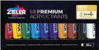 Farby do malowania Zieler Premium Acrylic Paint 10 szt (0604565115720)