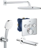 Душевой гарнитур скрытого монтажа с термостатическим смесителем GROHE Grohtherm SmartControl UA26415SC6 (26687000+13255001+29126000+26910003+35600000)