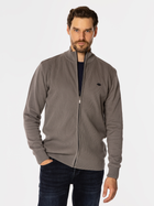 Bluza męska rozpinana streetwear z kołnierzykiem Lee Cooper Faro 4380 S Szara (5905991711889)