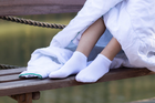 Шкарпетки однотонні короткі літні безшовні дихаючі якісні ORGANIC cotton білі носки JILL ANTONY 36-39 women's арт. 31000_1
