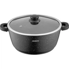 Каструля Ardesto Gemini Anzio скляна кришка 28 см 6,4 л чорна (AR2426GE)[86015]