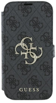 Чохол-книжка Guess Book 4G Metal Logo для Apple iPhone 16 Plus Black (GUBKP16M4GMGGR)