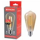 Светодиодная филаментная лампа ETRON Filament ST64 7W E27 2700K золото