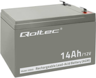 Акумуляторна батарея Qoltec AGM 12V 14Ah max. 210A 53045 (5901878530451)