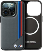 Чохол CG Mobile BMW M Meshed Tricolor Stripes MagSafe для Apple iPhone 16 Pro Max Dark Grey (BMHMP16X23PUTRA)