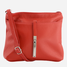 Torebka crossbody damska ze skóry naturalnej VENEZIA D002LERETOR038 Czerwona (5906140573600)