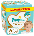 Pieluszki Pampers Premium Care Rozmiar 6 13-18 kg 128 szt (8700216423700)