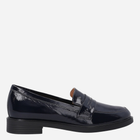 Loafersy damskie lakierowane VENEZIA E021PANAOBM061 40 26 cm Granatowe (5906140608449)