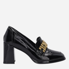 Loafersy damskie lakierowane VENEZIA D002NABLOBM011 38 24.5 cm Czarne (5906140446348)