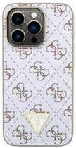 Панель Guess Hardcase New 4G Triangle для Apple iPhone 16 Pro Max White (GUHCP16XPG4GPH)