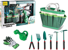 Ogrodowy zestaw do zabawy LEAN Toys Gardening Tools 9 elementów Zielony (5905214976187)