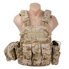 Плитоноска Emerson LBT6094A Plate Carrier с подсумками Пиксель