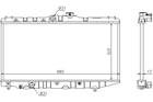 Радиатор охлаждения двигателя STARLINE TO2117 Toyota Corolla, Carina 1640011180, 1640011190, 1640011191