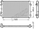 Радіатор охолодження двигуна DENSO DRM32051 Audi A1; Seat Ibiza; Volkswagen Polo; Skoda Fabia 6R0121253D, 6R0121253G, 6R0121253H