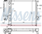 Радіатор охолодження двигуна NISSENS 60623 BMW 3 Series 1247145, 1469176, 1723990