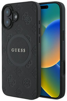 Панель Guess Hardcase Saffiano Peony Classic Logo MagSafe для Apple iPhone 16 Black (GUHMP16SPSAPSMEK)