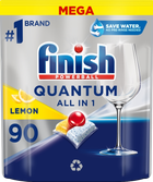 Таблетки для посудомийних машин Finish Quantum All in 1 Lemon 90 шт (5908252011506)