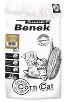 Żwirek dla kotów zbrylajacy Super Benek Corn Cat Golden 35 l (5905397022527)