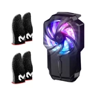 Кулер активное охлаждение с АКБ 700 мАч Memo FL05 Type-C для игр телефона смартфона +MEMO FS01 (4 напальчника)