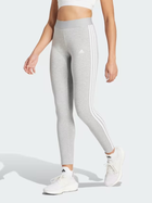 Legginsy sportowe damskie adidas W 3S Leg GV6017 S/L Szare (4062064351678)