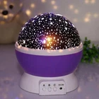 Нічник-проектор зіркове небо Star Master Dream QDP01 фіолетовий живлення від батарейок, USB, тепле світло