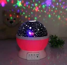 Нічник-проектор зіркове небо Star Master Dream QDP01 рожевий живлення від батарейок, USB, тепле світло