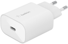 Ładowarka sieciowa Belkin 25 W USB-C PD 3.0 + kabel USB-C - Lightning 1 m White (745883837243)