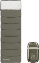 Спальный мешок с капюшоном Naturehike LD250 CNK2300SD016 Темно-зеленый (6976023921797)