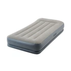 Односпальная надувная кровать Intex 64116 (99 x 1.91 x 30 см) Pillow Rest Mid-Rise Airbed + Встроенный электронасос 220В