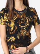 T-shirt damski bawełniany Versace Jeans Couture vjc76hah6d8js287g89 M Czarny/Żółty (8052019589085)