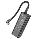 Акумуляторний автомобільний насос компресор HOCO ZP7 Maddy portable smart air pump 5000mAh Black (6942007614511)