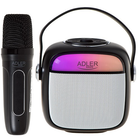 Głośnik przenośny Adler do karaoke z mikrofonem SD/USB/AUX/Bluetooth AD 1199 Black (5905575902429)