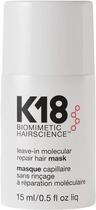 Maska do włosów K18Hair Biomimetic Hairscience regenerująca bez spłukiwania 15 ml (858511001289)