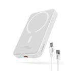 Повербанк с беспроводной зарядкой MagSafe Baseus Magnetic Mini Air 10000mAh 20W белый (P10059001223-00)