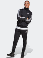 Komplet sportowy męski adidas 3Stripes Tricot Track Suit IC6747 2XL-Short Czarny (4065432655712)