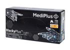 Рукавички нітрилові MediPlus BlackyPlus Light 3,5 г XS Чорні 100 шт (00-00000282)