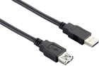 Kabel Libox USB-A - USB-A przedłużacz 3 m czarny (LIB/LB0016)