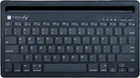 Клавіатура бездротова TECHly Mini Keyboard with Hotkeys and Tablet Stand Wireless Black (8059018367898)