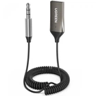Bluetooth аудіо адаптер UGREEN CM309 Car Receiver Aux with Mic Space Gray (70601)